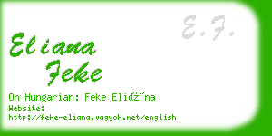 eliana feke business card